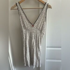 Wild Fable Black and White Polka Dot Top